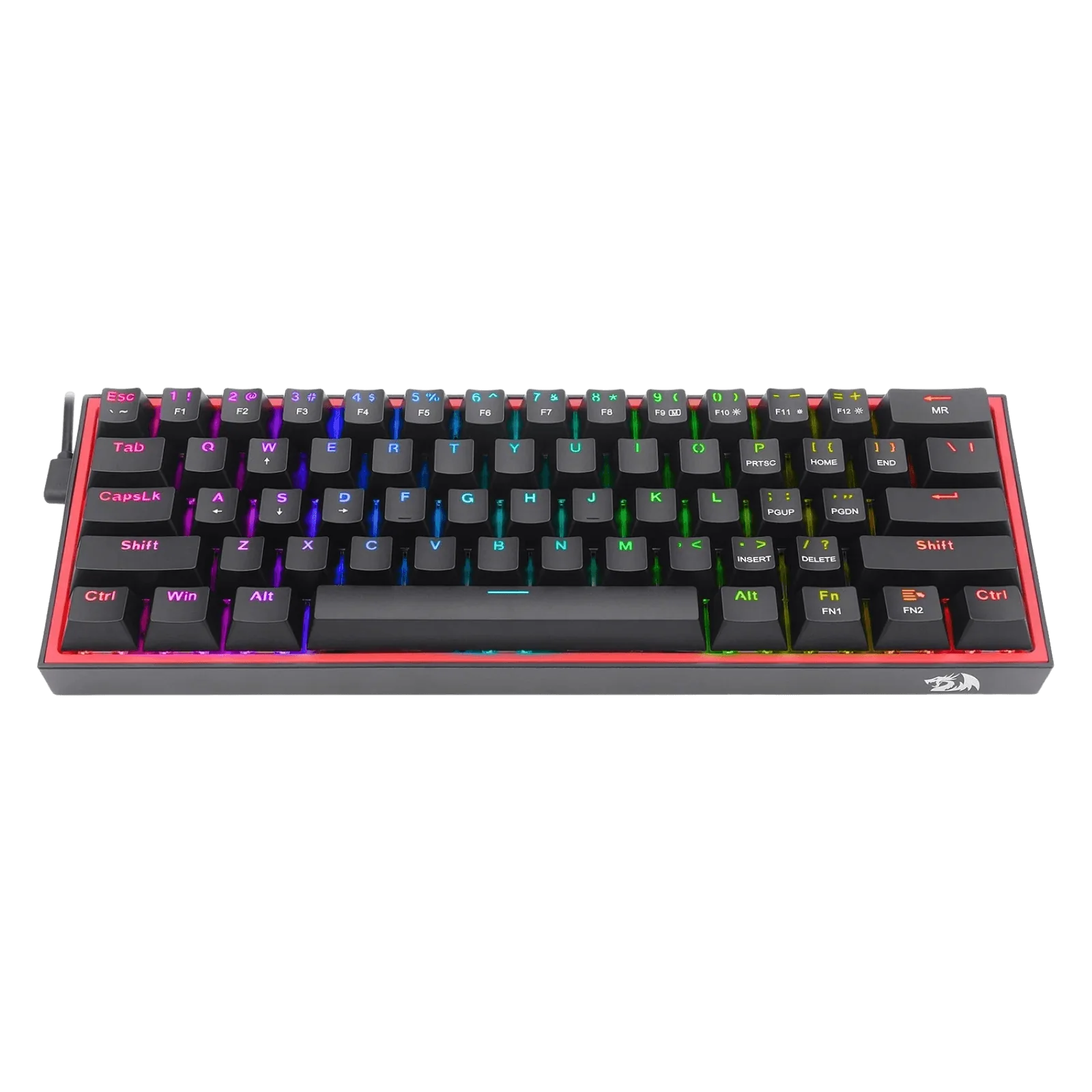 FIZZ K617 60% Wired Mechanical Keyboard (Red Inner) - Image 8