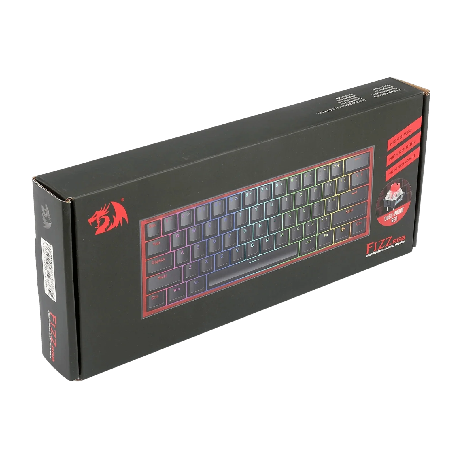 FIZZ K617 60% Wired Mechanical Keyboard (Red Inner) - Image 9