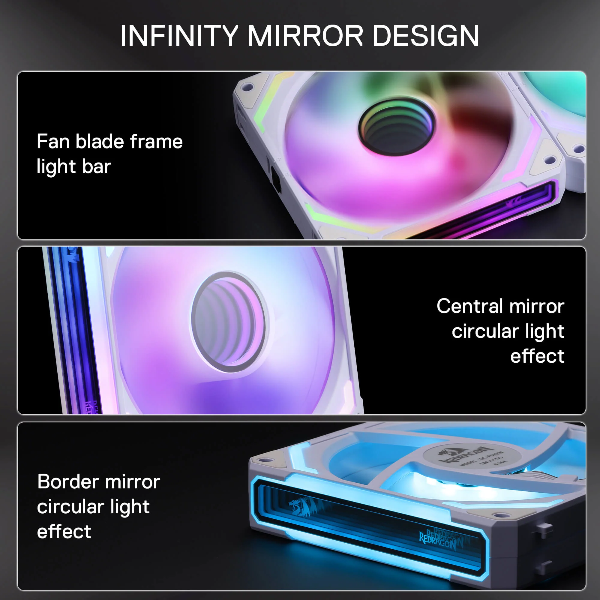 (Open-box) GCF012 Reverse 120mm ARGB PC Case Fan - Image 14