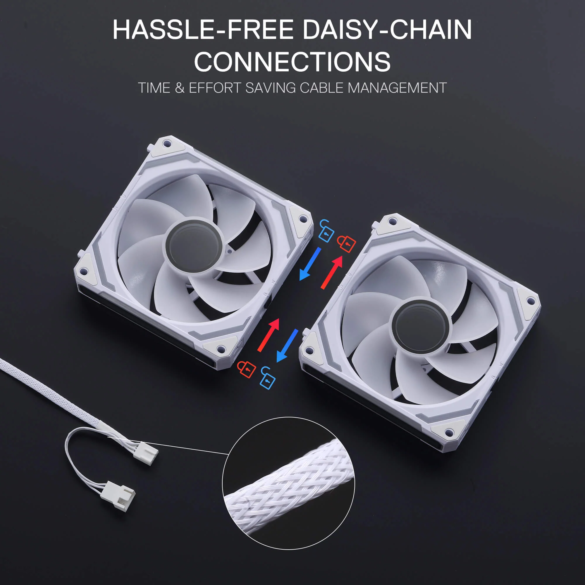 (Open-box) GCF012 Reverse 120mm ARGB PC Case Fan - Image 16