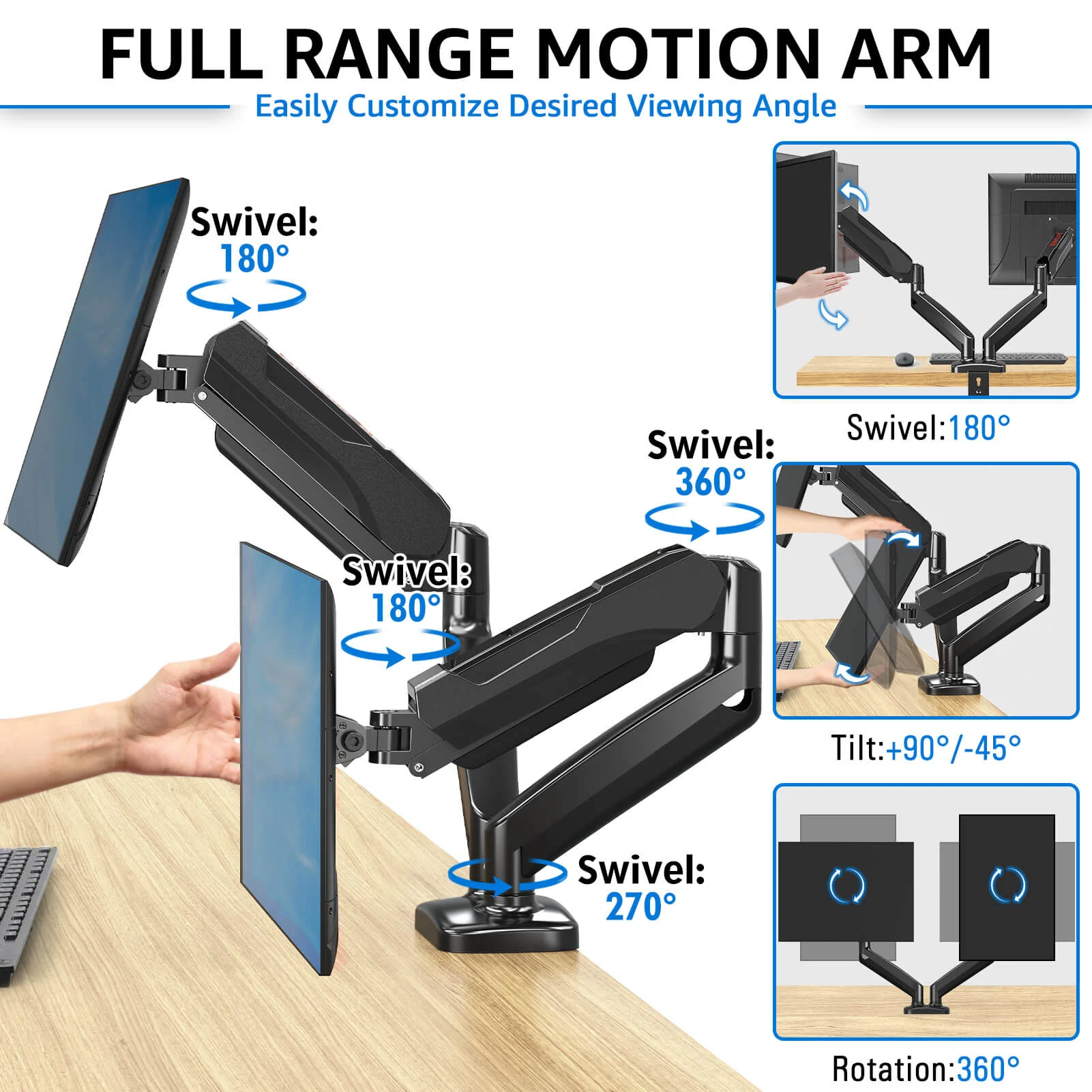 (Open-box) GMK914/GMK915 Monitor Mount Stand - Image 10