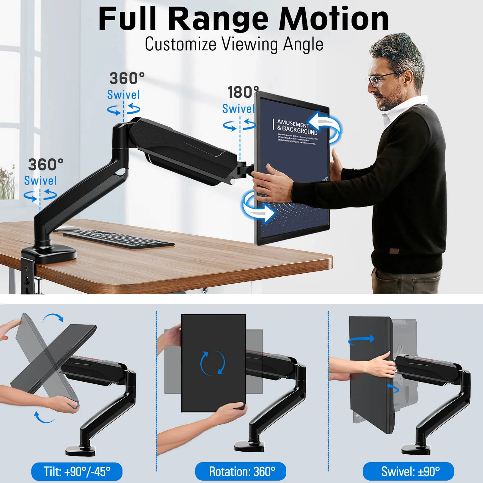 (Open-box) GMK914/GMK915 Monitor Mount Stand - Image 6